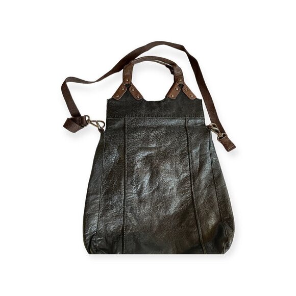 The Sack Hobo Cross Body Two Tone Brown Bag - Picture 2 of 3